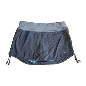 Nike Dri Fit Skort Womens Size S Small Activewear Solid All Grey Gray Pull On